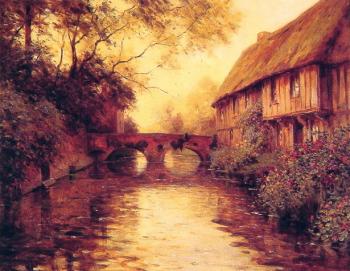 Louis Aston Knight : Houses by the River